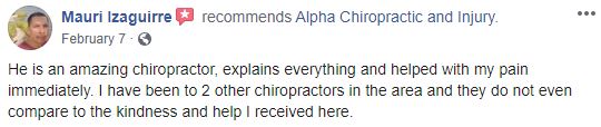 Chiropractic Carrollton GA Alpha Chiropractic and Injury Patient Testimonial