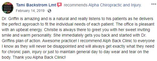 Chiropractic Carrollton GA Alpha Chiropractic and Injury Patient Testimonial